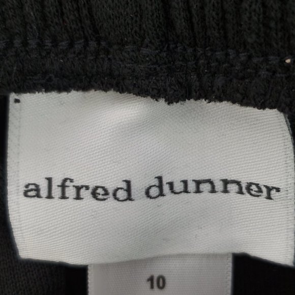 Alfred Dunner Black Pull-On Proportioned Straight Leg Pants W/Pockets NWT M (10) - Picture 8 of 12